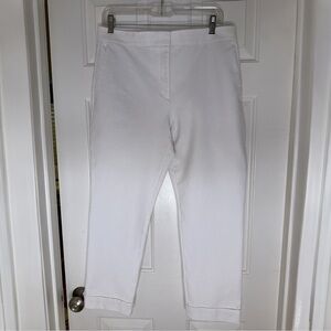 Ann Taylor White Cropped Pants